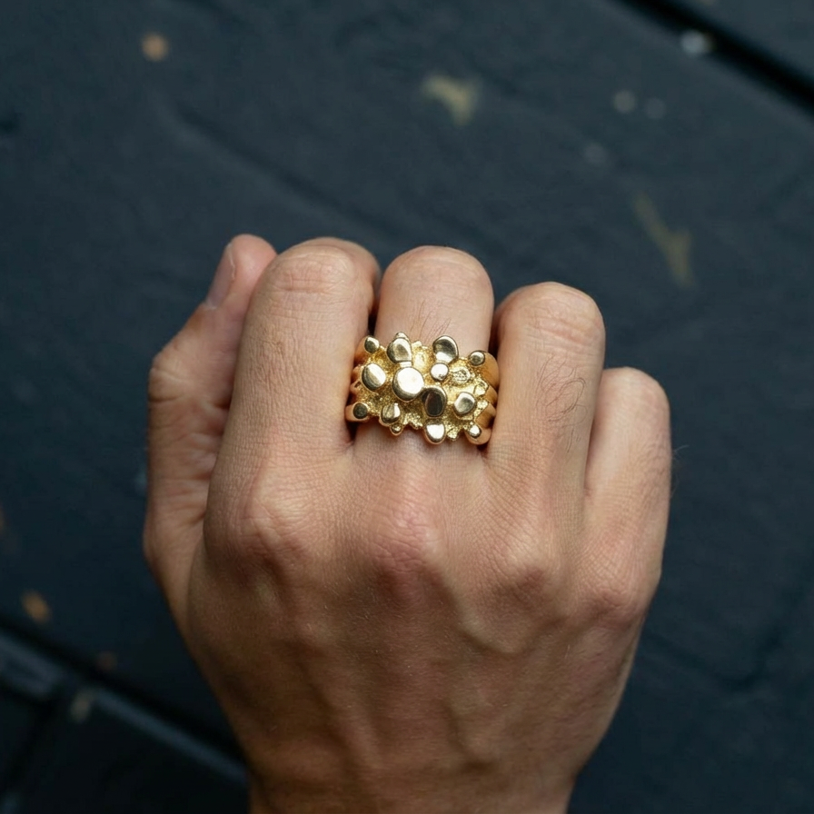 Gold Nugget Ring